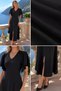 Gülseli Women's V-Neck Dress with Slit Detail (the Product Is a Standard Size, You Can Choose Your Own Size) - 6