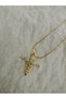 Steel Blackening Does Not Make Zircon Stone Healing Angel Medicine Symbol Necklace - 5