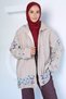 Gülseli Bead Embellished Hooded Hijab Cap - 3