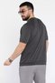 Men's Crew Neck Self-Patterned Emblem Detailed T-Shirt - 3