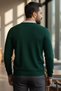 Men's Polo Collar Half Buttoned Color-Blocked Knit Sweater - 2