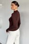 Gülseli Women's High Neck Finger-Looped Lycra Body Blouse - 4