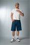 Dark Blue Baggy Denim Urban Jort Men's Shorts Uk1450Mvk - 2