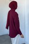 Front Stone Embellished Hijab Shirt - 3