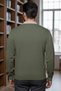 Men's Polo Neck Self-Patterned Knit Sweater - 2