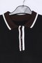 Men's Polo Collar Half Buttoned Color-Blocked Knit Sweater - 4