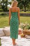 Gülseli Women's Lycra Dress with Rope Straps and Front Tie Detail - 4
