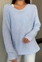 V-neck loose knit blouse (compatible with s, m, l, xl) - 2