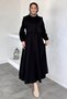 Side Tie Blouse Combination Hijab Dress - 3