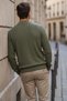 Polo Neck Patterned Men's Knitwear Sweater - 2