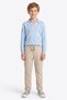 Double Leg Boy's Trousers with Tie Waist - 2