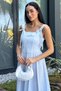 Gülseli Shoulder Tie Patterned Dress - 3