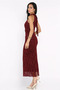 Women's Halter Neck Gold Detailed Flog Evening Dress - 5