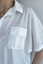 Women's Front Tie Double Pocket Shirt - 5