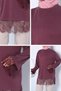 Elegant Lace Trimmed Hijab Tunic - 6