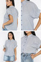 Gülseli Elastic Sleeve Short Shirt - 2
