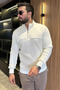 Men's Stand Collar Half-Zip Three-Thread Ribbed Sweatshirt - 3