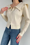 Gülseli Women's Baby Collar Zippered Knitwear Blouse - 3