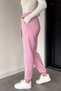 Women's High Waist Stone Embroidered Shaded Sweatpants with Elastic Waist and Cuffs - 3