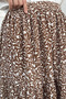 Patterned Chiffon Hijab Skirt with Elastic Waist - 3