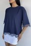 Gülseli Women's Crew Neck Lace Detailed T-Shirt - 6