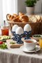 Luna Poached Egg Cups Set of 3 – Navy Blue Egg Cups, Breakfast Presentation - 5
