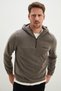 Half Zipper Hooded Fleece Sweatshirt