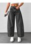 Women's High Waist Balloon Fit Barrel Jean - 3