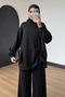 Women's 3 Thread Non-Threaded Hooded Side Gathered Basic Set 3915 - 5