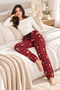 Mv01 Women's Red Long Pajama Bottoms