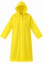 Yellow Color Eva Fabric Hooded Women's and Men's Raincoat - 2