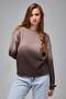 Women's Tie-Dye Printed Boat Neck Cotton Sweater - 3