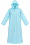 Light Blue Color Eva Fabric Hooded Women's Raincoat - 4