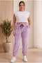 Soft Textured Velvet Trousers Plus Size - 2