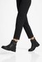 Demas Women's Daily Boots with Side Buckle Black Emerald - 3