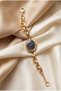 Tifany Women's Steel Watch Gold Color Navy Blue Dial Premium Band Vintage Old Money Classic Stylish Elegant Women's Wristwatch |   Limited Edition 2027 - 4