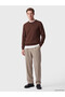 Peak New Season Brown Crew Neck Men's Knitwear Sweater - 2