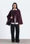 Plum Single Button Knitted Jacket - 2
