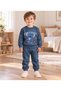 Baby Boy & Child Cotton Combed Cotton Fabric Patterned 2-Piece Top and Bottom Pajama Set