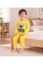 Baby Boy & Child Cotton Combed Cotton Fabric Patterned 2-Piece Top and Bottom Pajama Set - 3