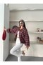 Women's Plaid Zippered Bomber Jacket - 7