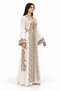 Ladies Long Caftan with Embroidery and Shiny Stone Work - 2