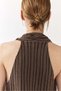 Crinkled V-neck top - 3