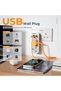 محول كهربائي مزدوج بمنفذين مع 3 منافذ USB (2 منفذ USB-C) - 5