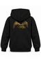 How to Train Your Dragon Double Neck Sleep Printed Black Kids Hoodie