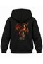 How to Train Your Dragon Red Alert Printed Black Kids Hoodie
