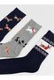 Esvab • Modern & Distinctive Embroidered Men's Socks 3-Pack - 3