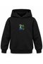How to Train Your Dragon Blue Leaf Printed Black Kids Hoodie - 2