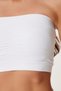 2-Pack Seamless Strapless Knitted Bustier Lgv0008 Cream White - 7
