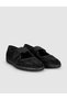 Black Strappy Women's Ballerina Shoes - 2